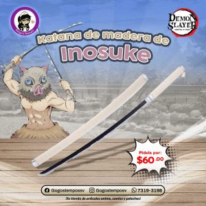 Katana de madera Inosuke Hashibira, Demon Slayer
