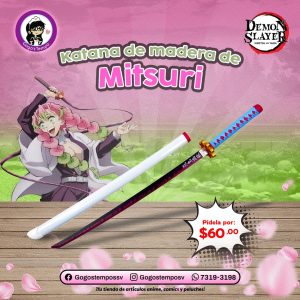 Katana de madera mitsuri kanroji, Demon Slayer