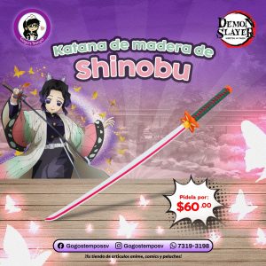 Katana de madera Shinobu Kocho, Demon Slayer
