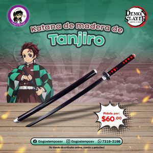Katana de madera Tanjiro Kamada, Demon Slayer