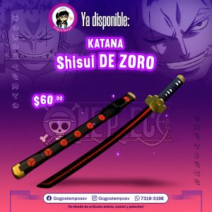 Katana de madera Shisui de zoro Rorornoa, One Piece