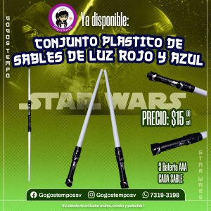 Conjunto de 2 sables de luz, star wars