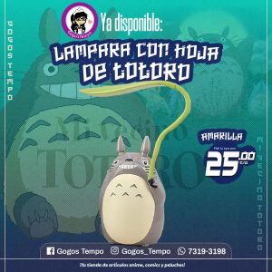 Lampara de Totoro con Hoja Amarilla, Mi vecino Totoro