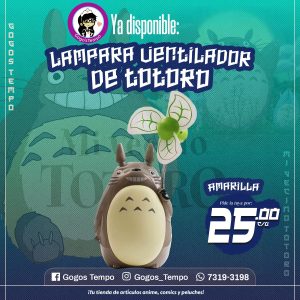 Lampara Ventilador Amarilla, Mi Vecino Totoro