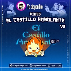 Pin de calsifer v3, castillo ambullante