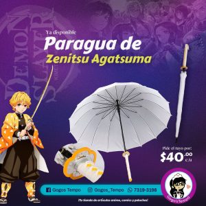 Sombrilla katana de Agatsume zenitsu, Demon Slayer