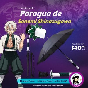 Sombrilla katana de shinozugama sunemi, Pilar del viento, Demon Slayer