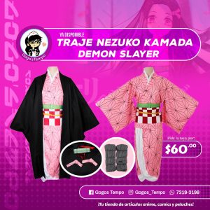 Traje completo de Nezuko Kamada, Demon Slayer