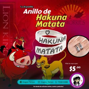 Anillos hakuna matata