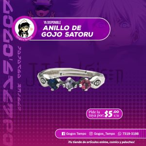 Anillo de Satoru Gojo de Jujutsu Kaisen