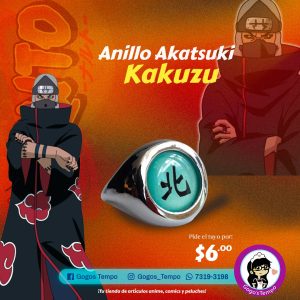 Anillo akatsuki de kakuzo, naruto