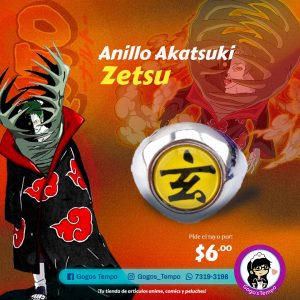 Anillo akatsuki de ZETSU, NARUTO