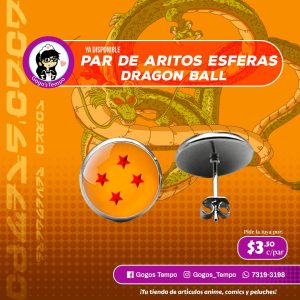 Aritos de Esferas Dragon Ball