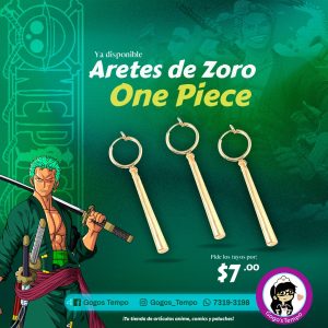 Aritos de zoro presion, One Piece