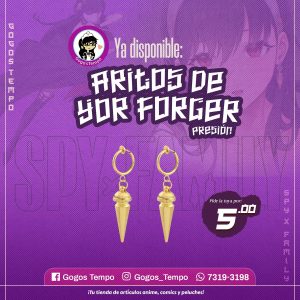 Aritos de YOR FORGER a presion, Spy x Family
