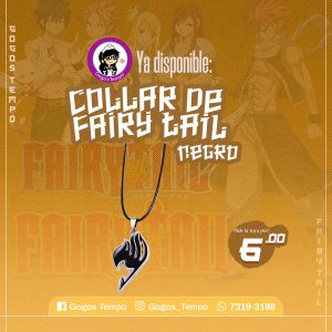 Collar logo Fairy Tail Negro