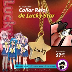 Collar Reloj estrella Lucky