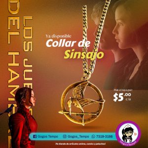 Collar de  sinsajo juego del hambre