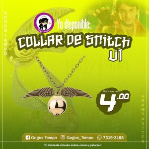 Collar Reloj de Snitch V1. Harry Potter