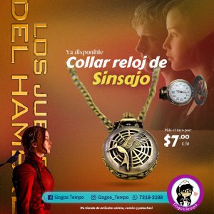 Collar Reloj juegos del hambre