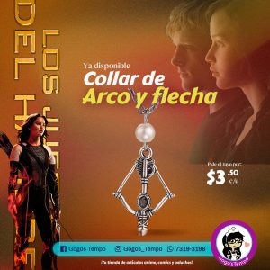 Collar Arco y flecha juegos del hambre