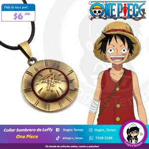 Collar sombrero De Luffy One piece