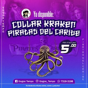 Collar de kraken piratas del caribe