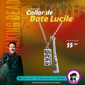 Collar de metal bate TWD, The Walking Dead