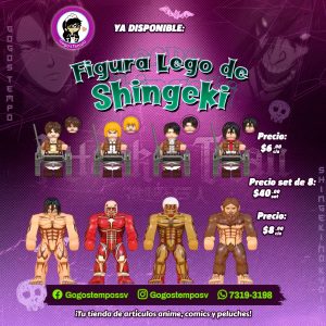 Figuras legos de Shingeki no Kyoin o set de 8