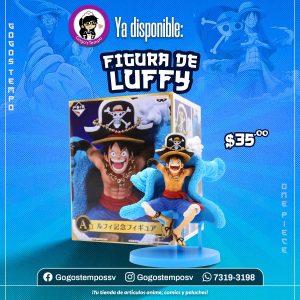 Figura de Luffy chaqueta azul, One Piece