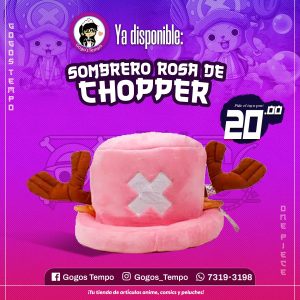 Sombrero de Chopper Rosa, One Piece