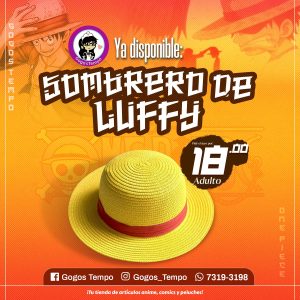 Sombrero de Luffy para adulto, one piece