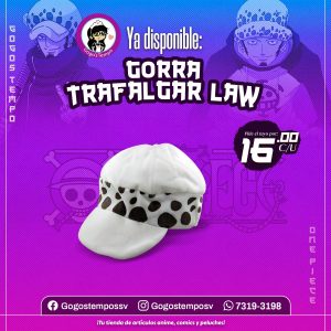 Gorra de trafalgar Law, One Piece
