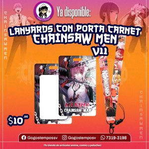Lanyard con portacarnet de chainsaw man v11, Makima