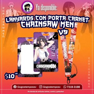 Lanyard con portacarnet de chainsaw man v9, Reze