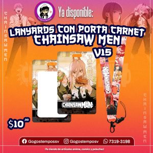 Lanyard con portacarnet de chainsaw man v15, Power