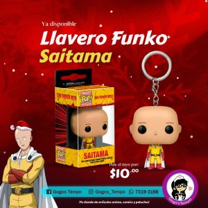 Llavero Funko de saitama, One Puch Man