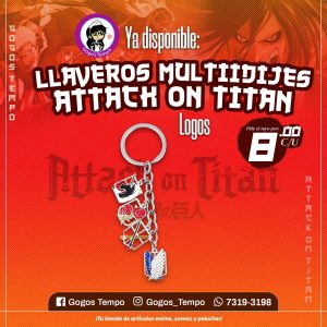 Llavero Multidijes de Logos, Shingeki no Kyoin SNK
