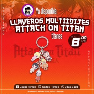 Llavero Multidijes de Titanes, SNK Shingeki no Kyoin