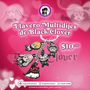 Llavero Multidijes de Black Clover