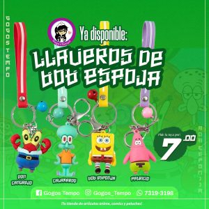 Llavero goma de Bob Esponja