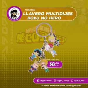 Llavero multidijes de Boku no Hero