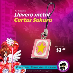 Llavero metal SCC14 carta Sakura, Sakura Card Captor