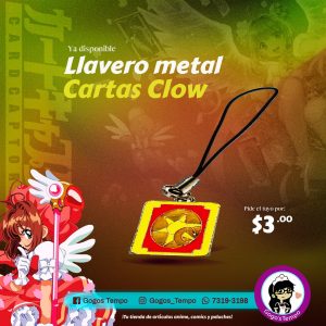 Llavero metal SCC13 carta clow, Sakura Card Captor