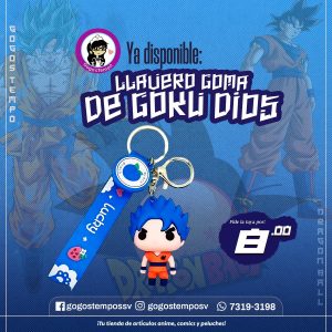 Llavero Goma de Goku Dios, Dragon Ball