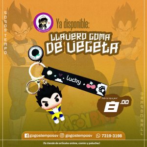 Llavero Goma de Vegeta, Dragon Ball