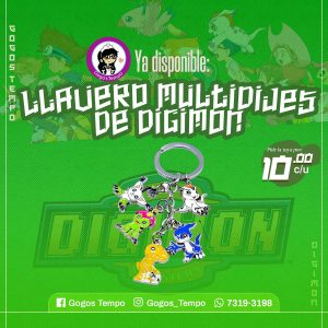 Llavero Multidijes de Digimon