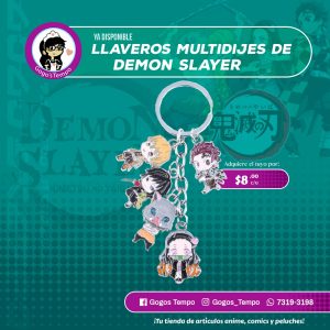 Llavero multidijes de demon slayer