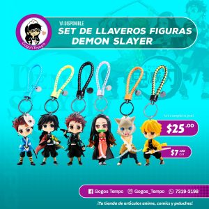 Llaveros Figura plastico de Demon Slayer