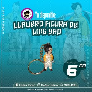 Llavero Figurita Ling Yao Fullmetal Alchemist